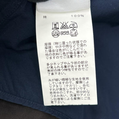 HERMES エルメス ブラウン×ブラウン 付け襟2WAY　バンドカラーシャツ トップス