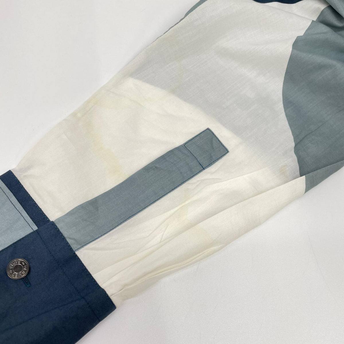 HERMES エルメス ミックスプリント セリエボタン 長袖シャツ トップス