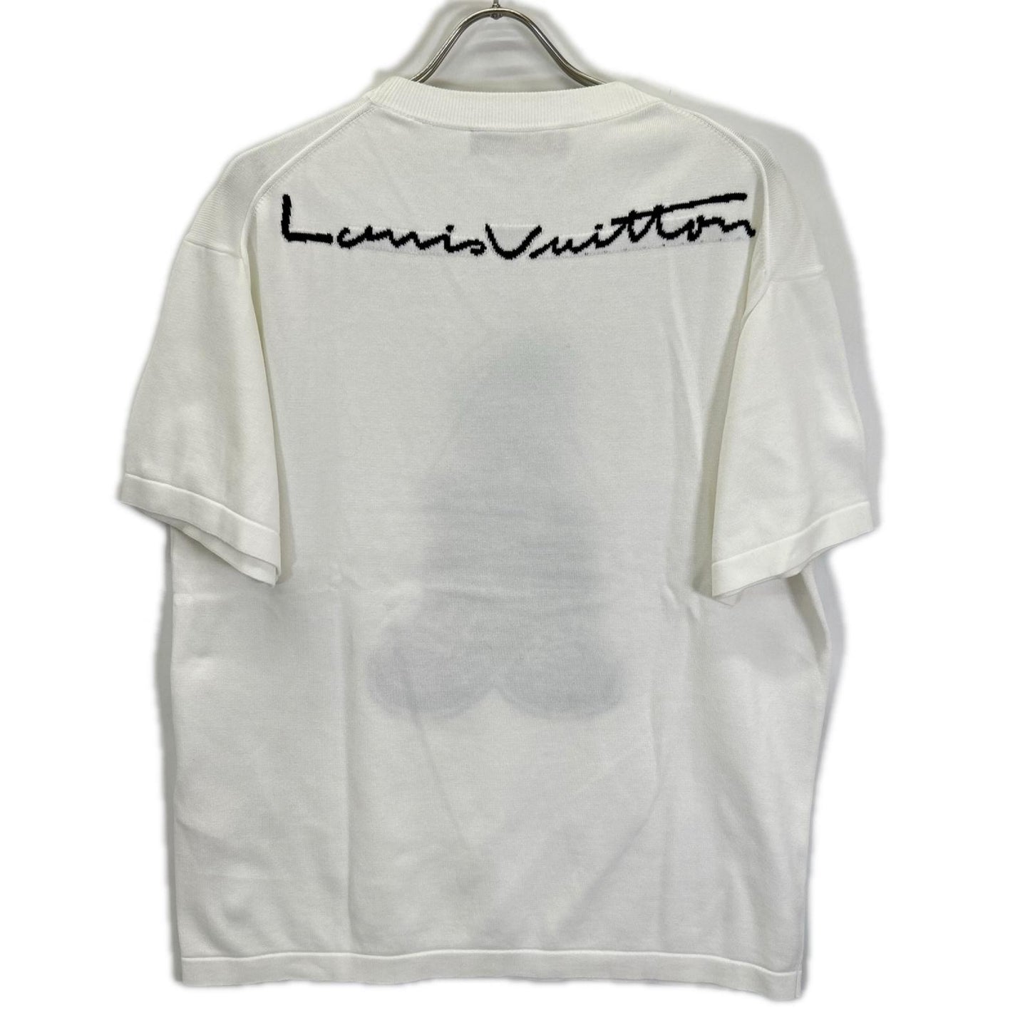 LOUIS VUITTON ルイヴィトン 23SS RM231M JL4 HON10W ホワイト グラフィック 半袖ニット トップス