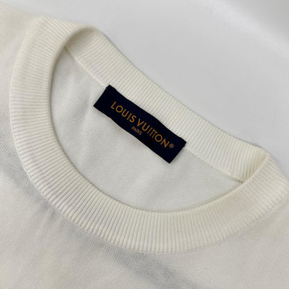 LOUIS VUITTON ルイヴィトン 23SS RM231M JL4 HON10W ホワイト グラフィック 半袖ニット トップス