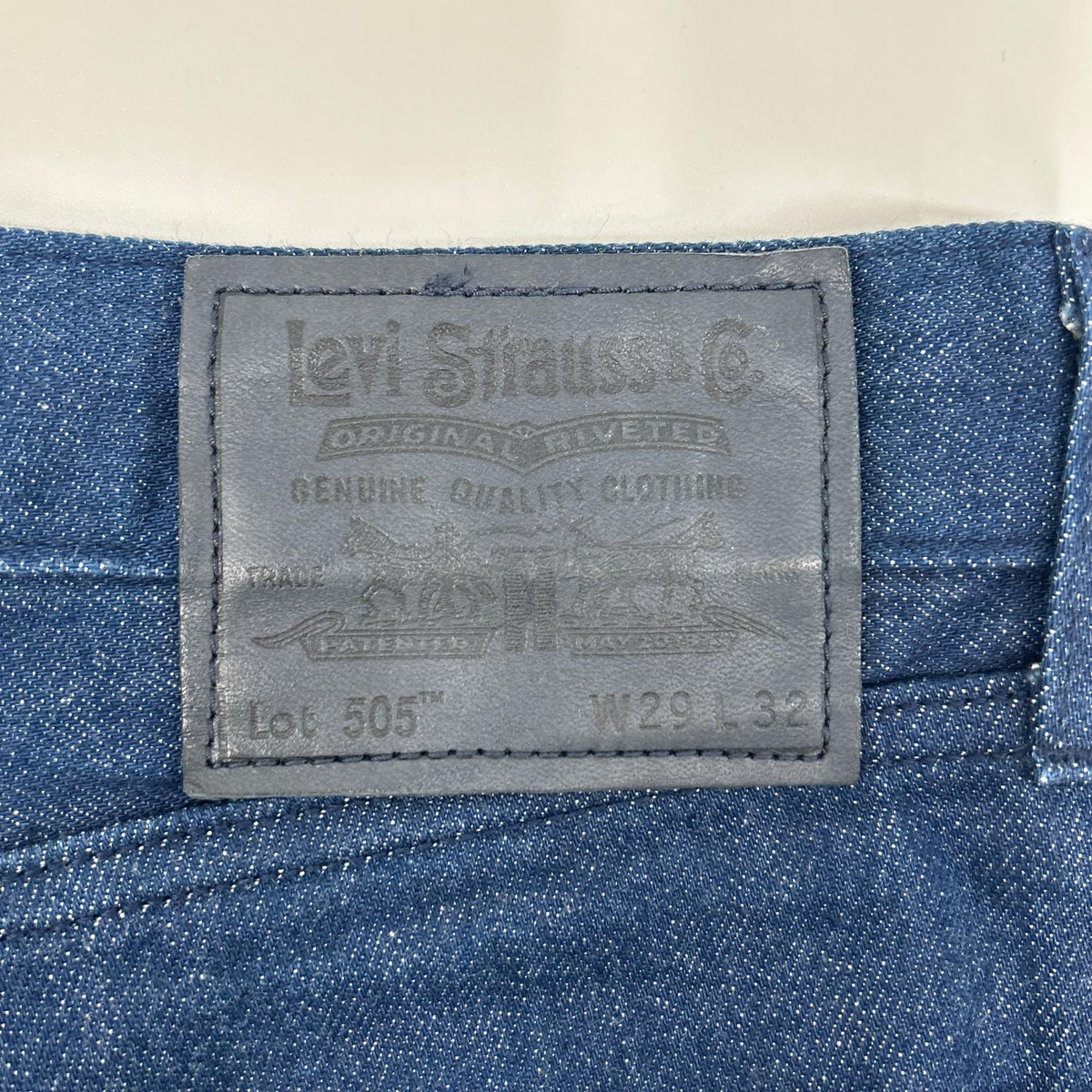 LEVI'S リーバイス インディゴ 日本製 ブルータブ 505 ストレートデニムパンツ ボトムス
