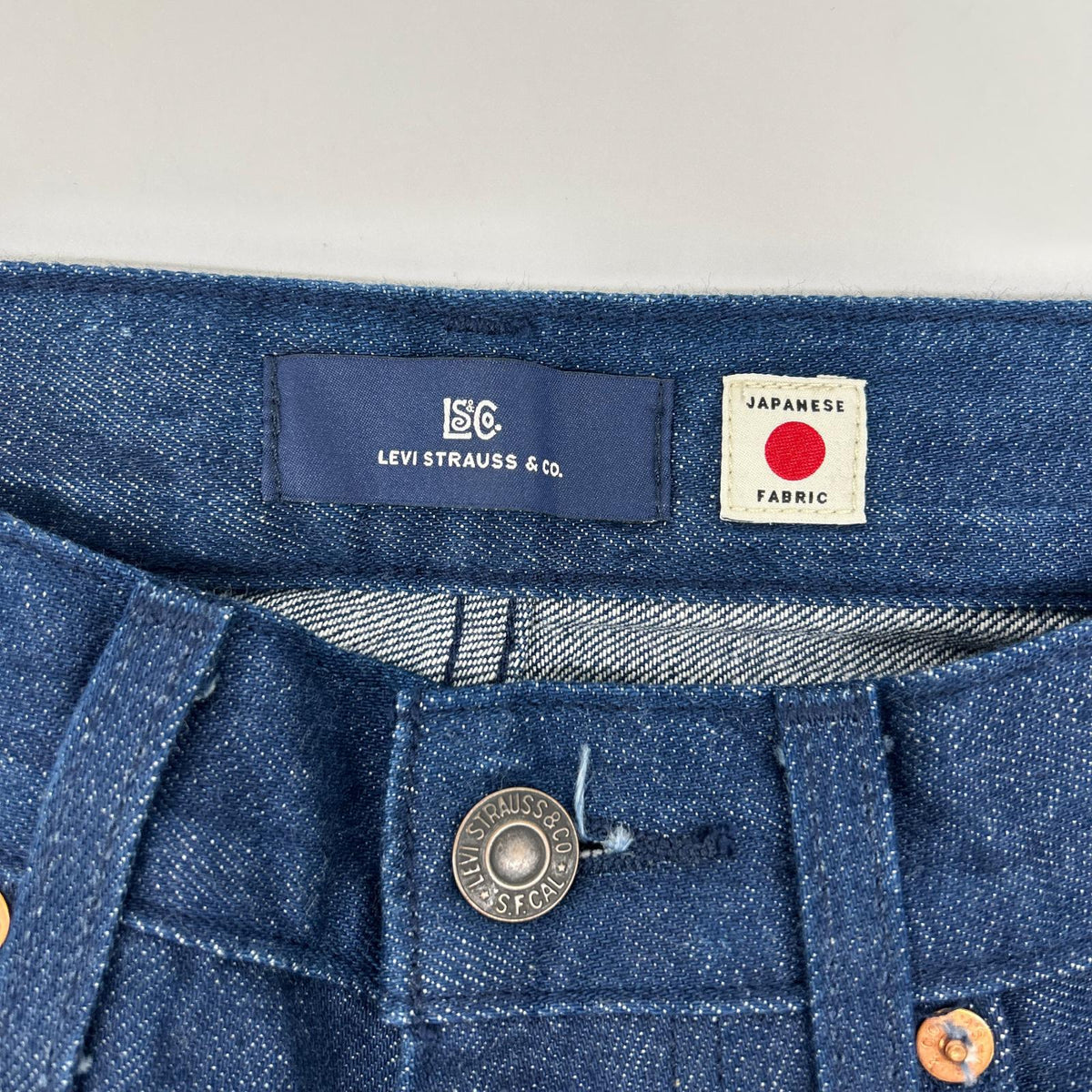 LEVI'S リーバイス インディゴ 日本製 ブルータブ 505 ストレートデニムパンツ ボトムス