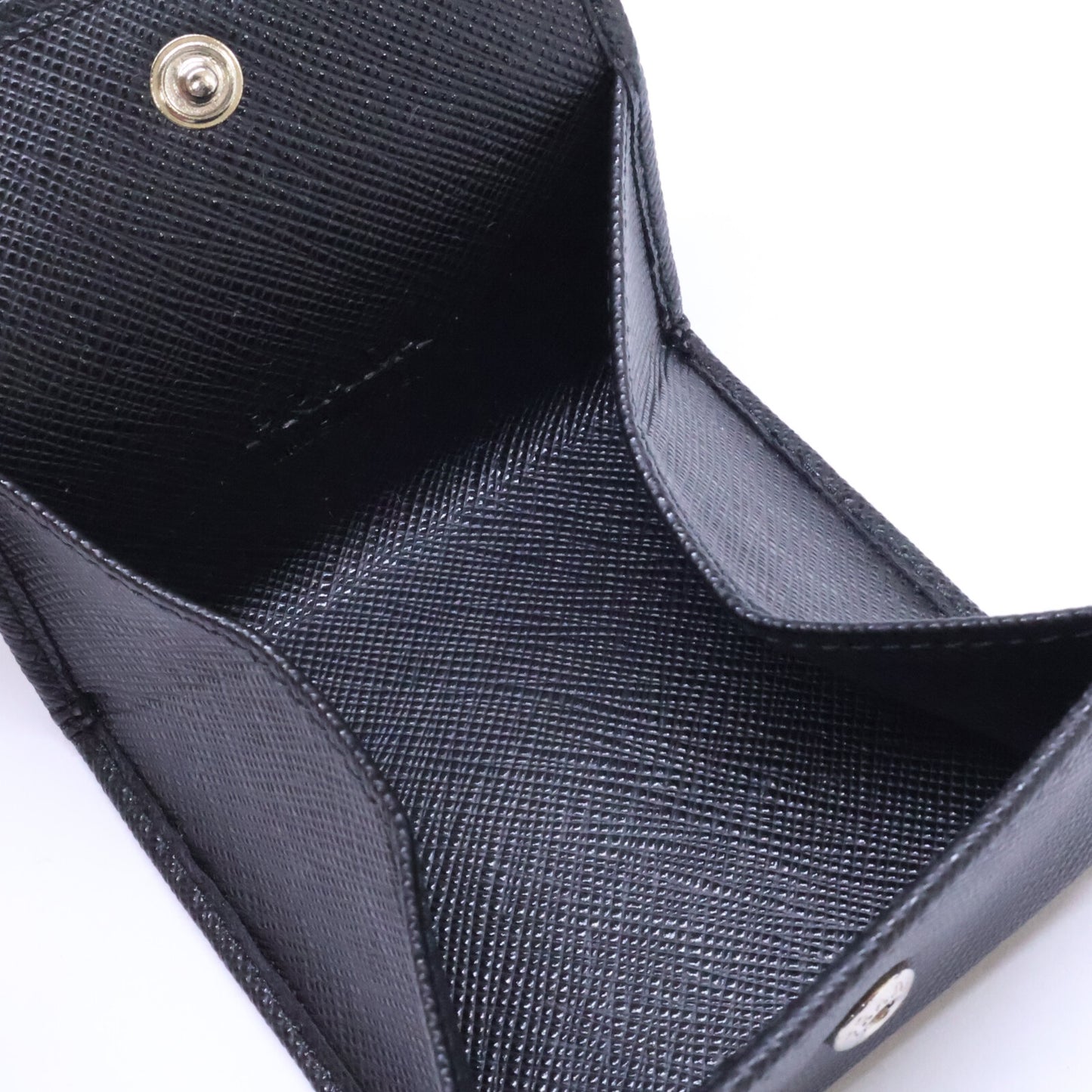 PRADA プラダ 【美品】2MM935_QHH_F0002 サフィアーノトライアングル コインケース