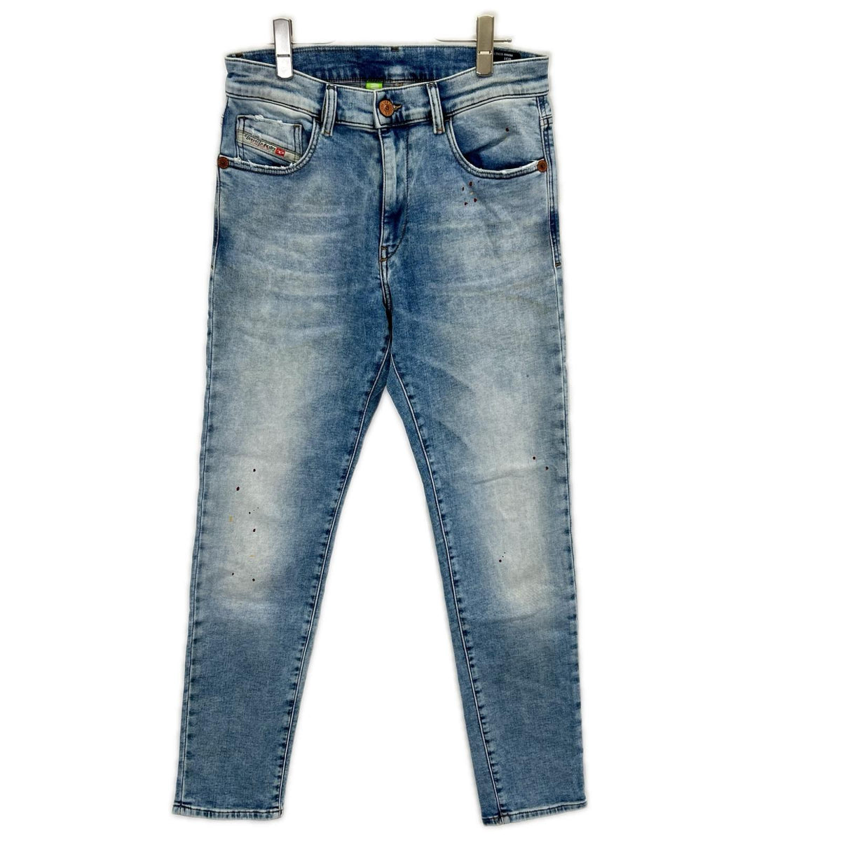 DIESEL ディーゼル ライトインディゴ D-STRUKT JOGG ジップフライ スキニーデニムパンツ ボトムス