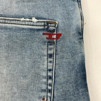 DIESEL ディーゼル ライトインディゴ D-STRUKT JOGG ジップフライ スキニーデニムパンツ ボトムス