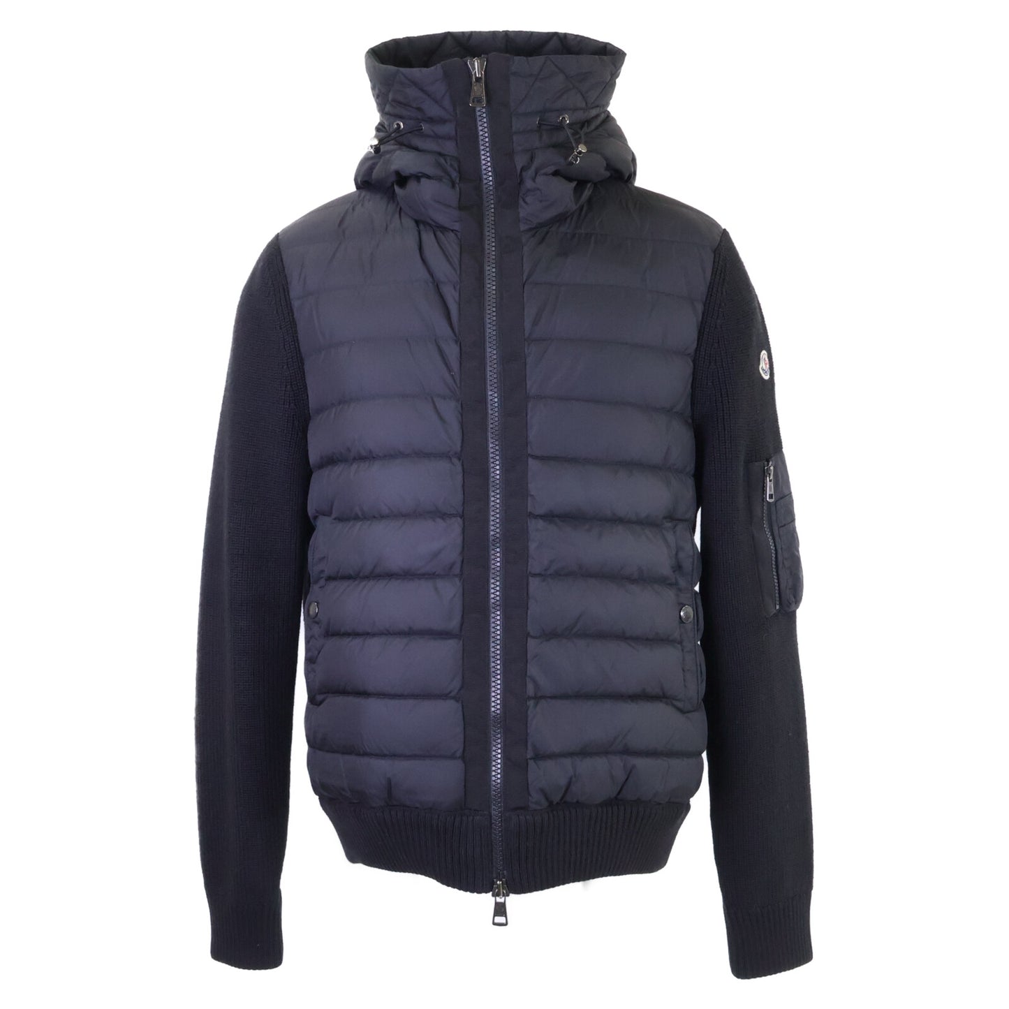 MONCLER モンクレール D20919402800 MAGLIONE TRICOT CARDIGAN ニット/ダウン切替 フーディジャケット ジャケット