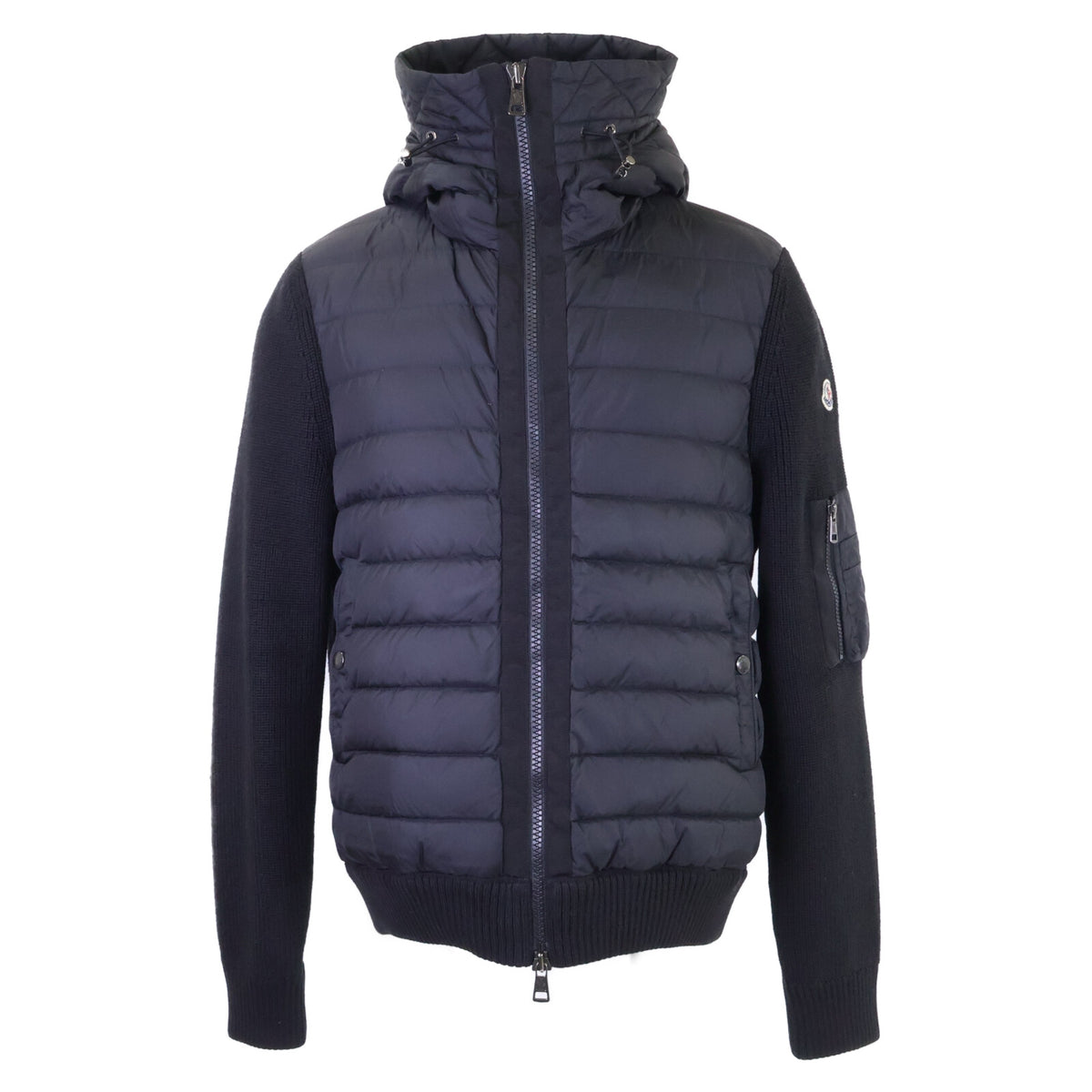 MONCLER モンクレール D20919402800 MAGLIONE TRICOT CARDIGAN ニット/ダウン切替 フーディジャケット ジャケット