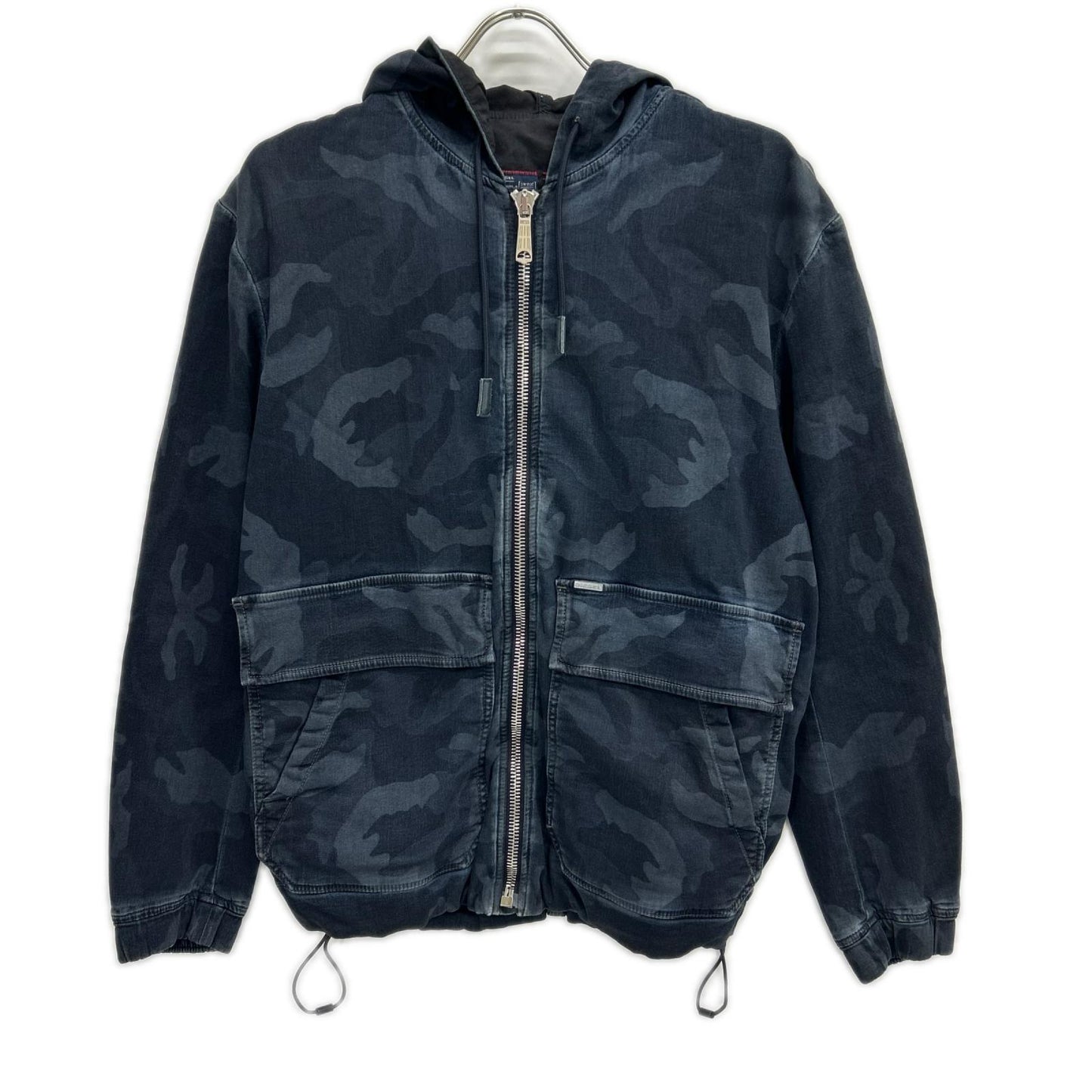 DIESEL ディーゼル インディゴ J-DAN-NE カモフラジョグデニムパーカー トップス