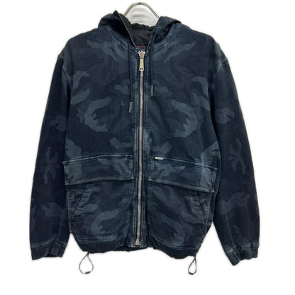 DIESEL ディーゼル インディゴ J-DAN-NE カモフラジョグデニムパーカー トップス