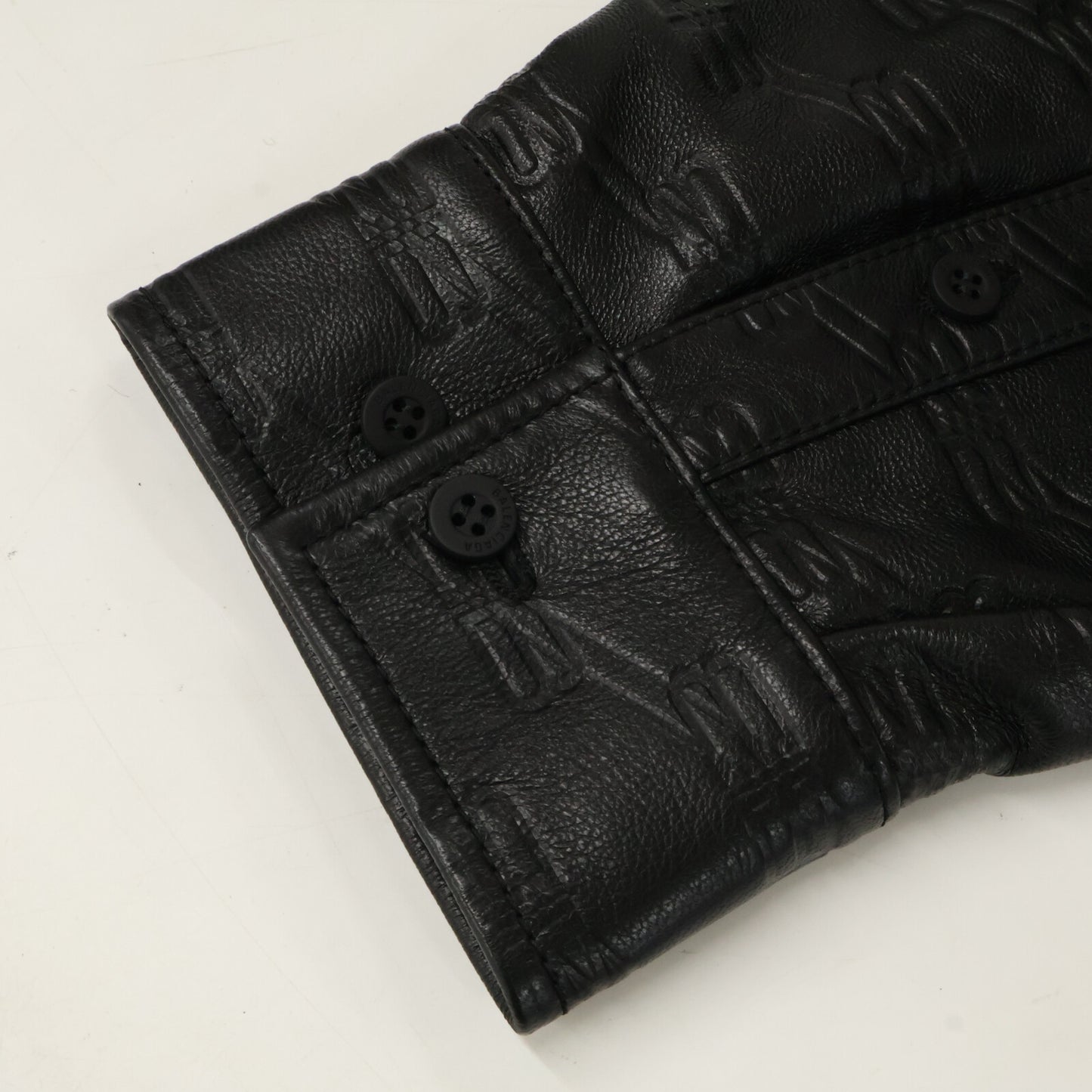 BALENCIAGA バレンシアガ 【新品/国内正規】704677 BBモノグラムレザー ベルト付 長袖シャツジャケット ジャケット