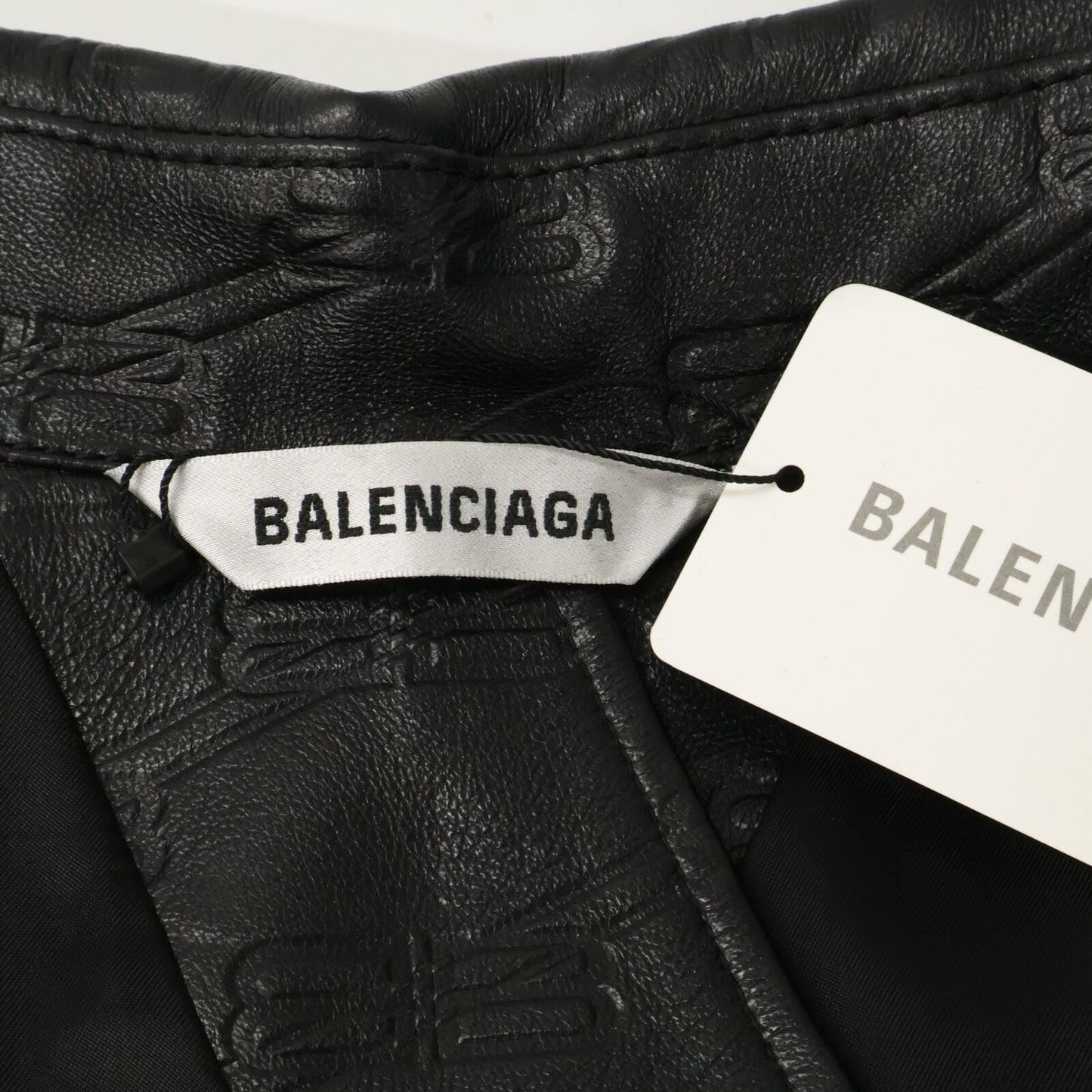 BALENCIAGA バレンシアガ 【新品/国内正規】704677 BBモノグラムレザー ベルト付 長袖シャツジャケット ジャケット