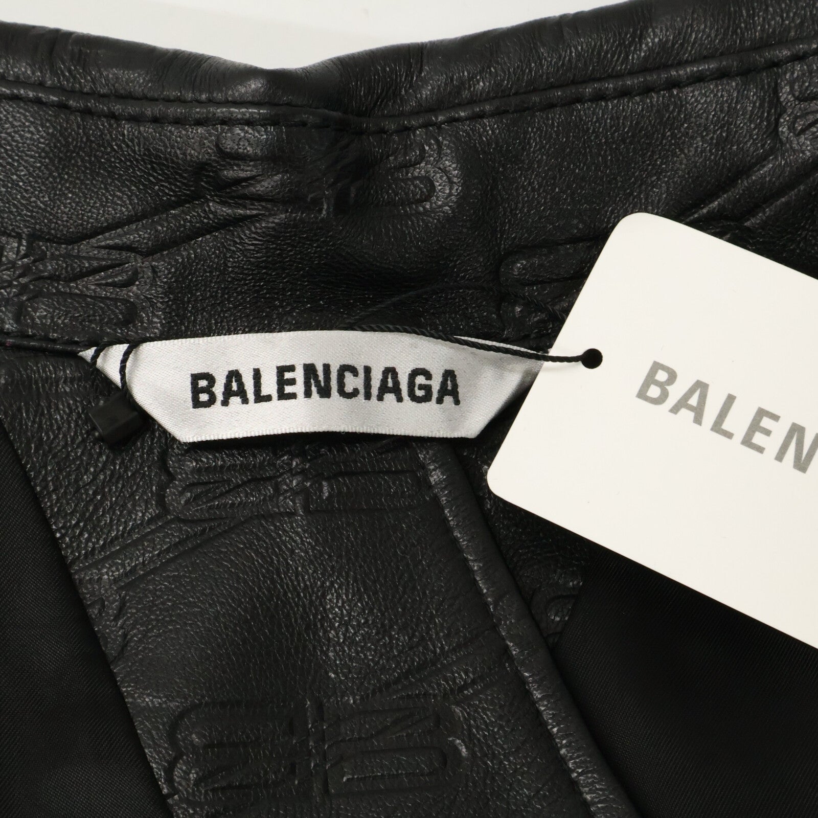 BALENCIAGA バレンシアガ 【新品/国内正規】704677 BBモノグラムレザー ベルト付 長袖シャツジャケット ジャケット