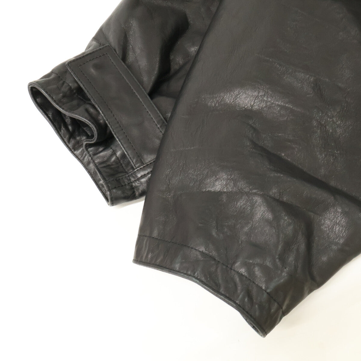 BALENCIAGA バレンシアガ 【美品/国内正規】662135 レザー 3ポケット ドローストリング ジャケット ジャケット