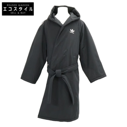 BALENCIAGA バレンシアガ ｘadidas アディダス【美品/国内正規】728301 スリーライン ベルト付 中綿入り フーディ ロング コート