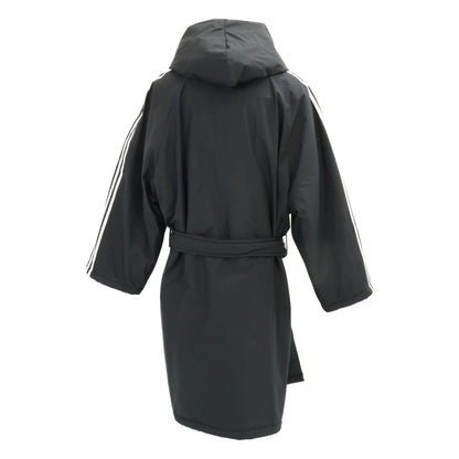 BALENCIAGA バレンシアガ ｘadidas アディダス【美品/国内正規】728301 スリーライン ベルト付 中綿入り フーディ ロング コート