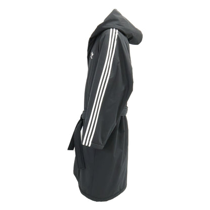BALENCIAGA バレンシアガ ｘadidas アディダス【美品/国内正規】728301 スリーライン ベルト付 中綿入り フーディ ロング コート