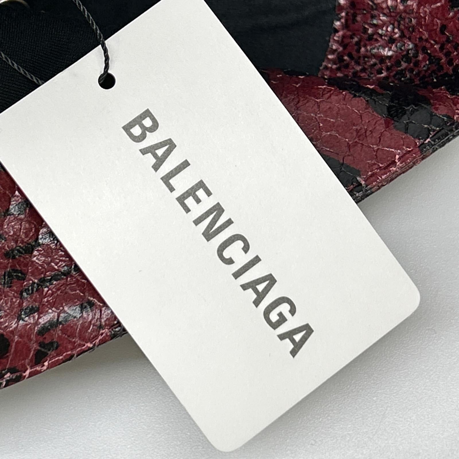 BALENCIAGA バレンシアガ 23年 768691 パイソン レザーブーツカットパンツ ボトムス