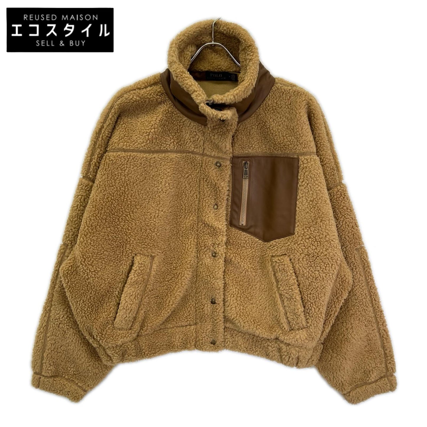 POLObyRalphLauren ポロラルフローレン ブラウン ハイパイルフリースジャケット ジャケット