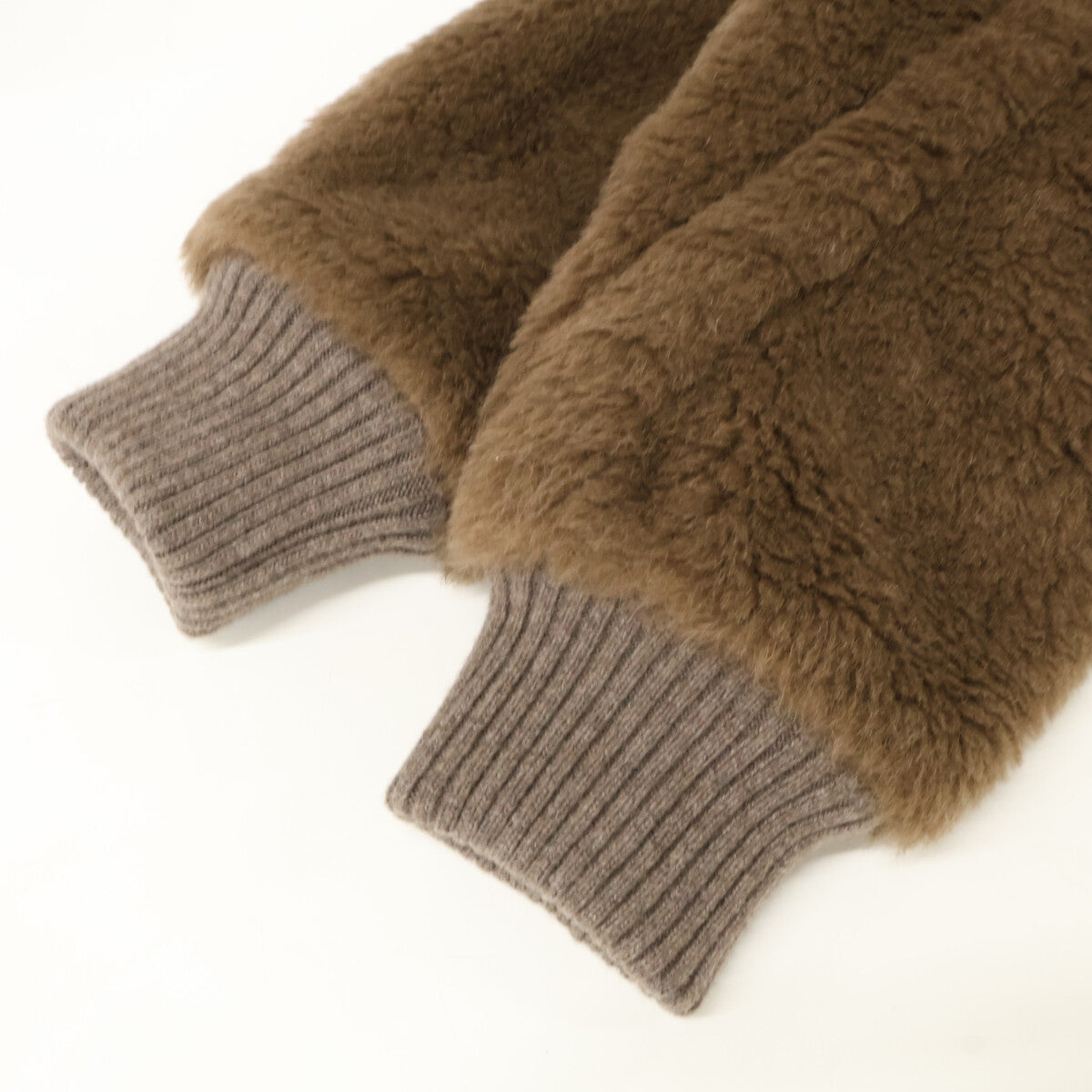 Max Mara マックスマーラ 【美品/国内正規】108612266 アルパカｘウール テディベア ボンバージャケット ジャケット