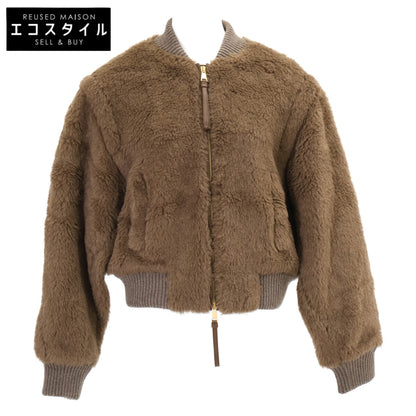 Max Mara マックスマーラ 【美品/国内正規】108612266 アルパカｘウール テディベア ボンバージャケット ジャケット