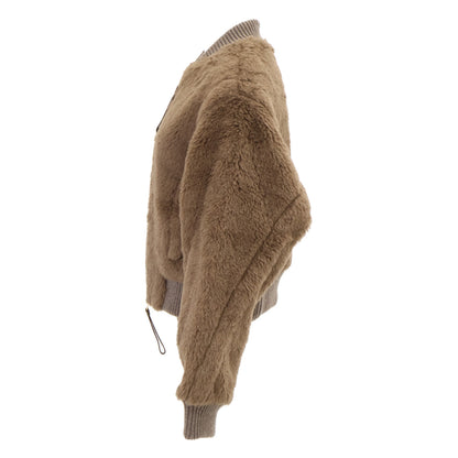 Max Mara マックスマーラ 【美品/国内正規】108612266 アルパカｘウール テディベア ボンバージャケット ジャケット