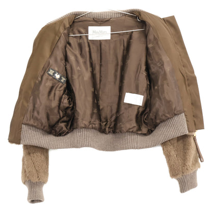 Max Mara マックスマーラ 【美品/国内正規】108612266 アルパカｘウール テディベア ボンバージャケット ジャケット