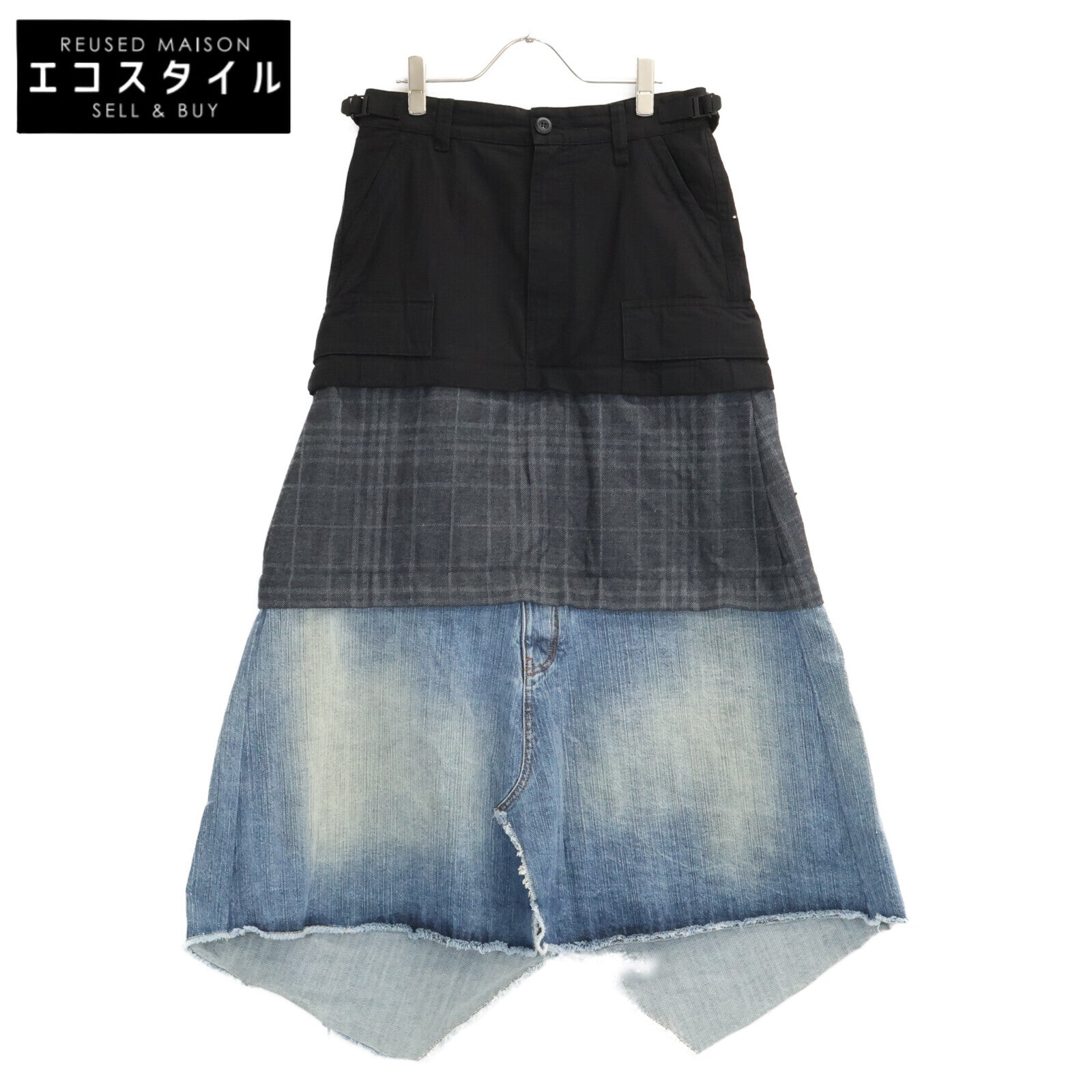 BALENCIAGA バレンシアガ 【国内正規/24年製】790577 Maxi Layered Cargo Skirt マキシ レイヤード カーゴ スカート