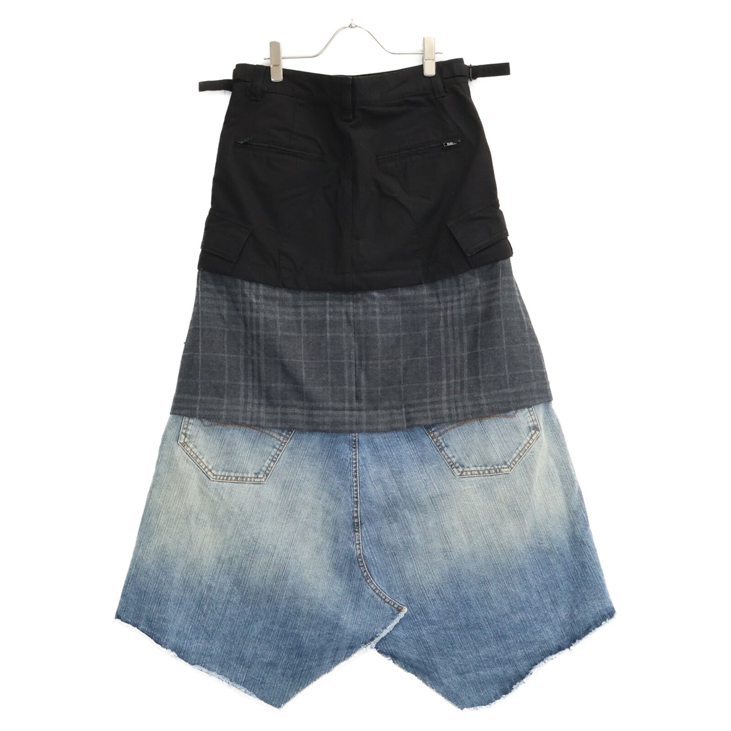 BALENCIAGA バレンシアガ 【国内正規/24年製】790577 Maxi Layered Cargo Skirt マキシ レイヤード カーゴ スカート