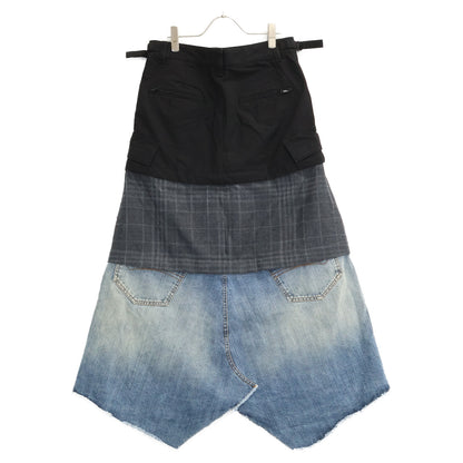 BALENCIAGA バレンシアガ 【国内正規/24年製】790577 Maxi Layered Cargo Skirt マキシ レイヤード カーゴ スカート