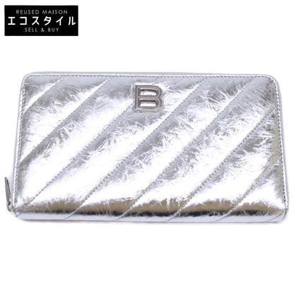 BALENCIAGA バレンシアガ 【新品同様】766447 Crush クラッシュ コンチネンタルウォレット キルテッド 長財布（小銭入れあり）
