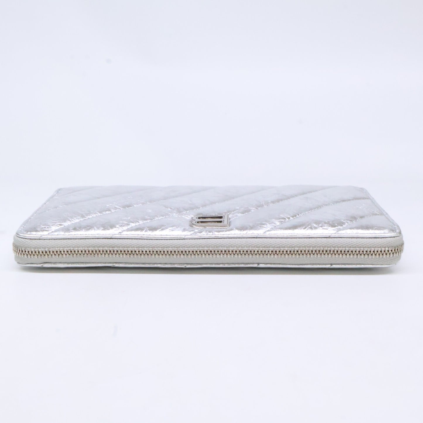 BALENCIAGA バレンシアガ 【新品同様】766447 Crush クラッシュ コンチネンタルウォレット キルテッド 長財布（小銭入れあり）