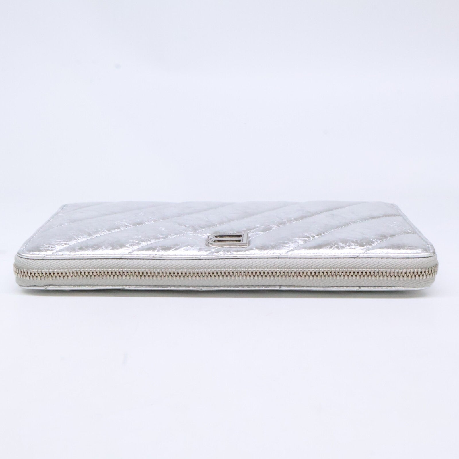 BALENCIAGA バレンシアガ 【新品同様】766447 Crush クラッシュ コンチネンタルウォレット キルテッド 長財布（小銭入れあり）
