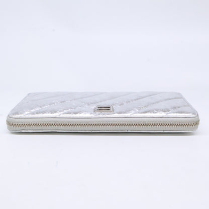 BALENCIAGA バレンシアガ 【新品同様】766447 Crush クラッシュ コンチネンタルウォレット キルテッド 長財布（小銭入れあり）
