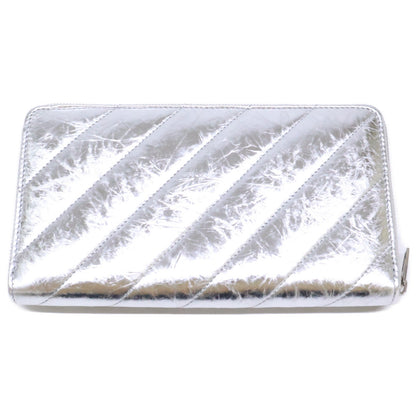 BALENCIAGA バレンシアガ 【新品同様】766447 Crush クラッシュ コンチネンタルウォレット キルテッド 長財布（小銭入れあり）