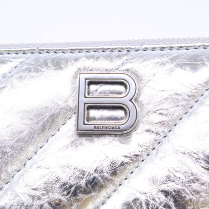 BALENCIAGA バレンシアガ 【新品同様】766447 Crush クラッシュ コンチネンタルウォレット キルテッド 長財布（小銭入れあり）