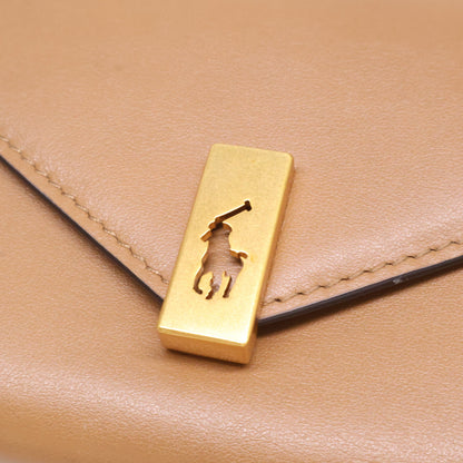 POLObyRalphLauren ポロラルフローレン 【新品同様】レザー 三つ折り 長財布（小銭入れあり）