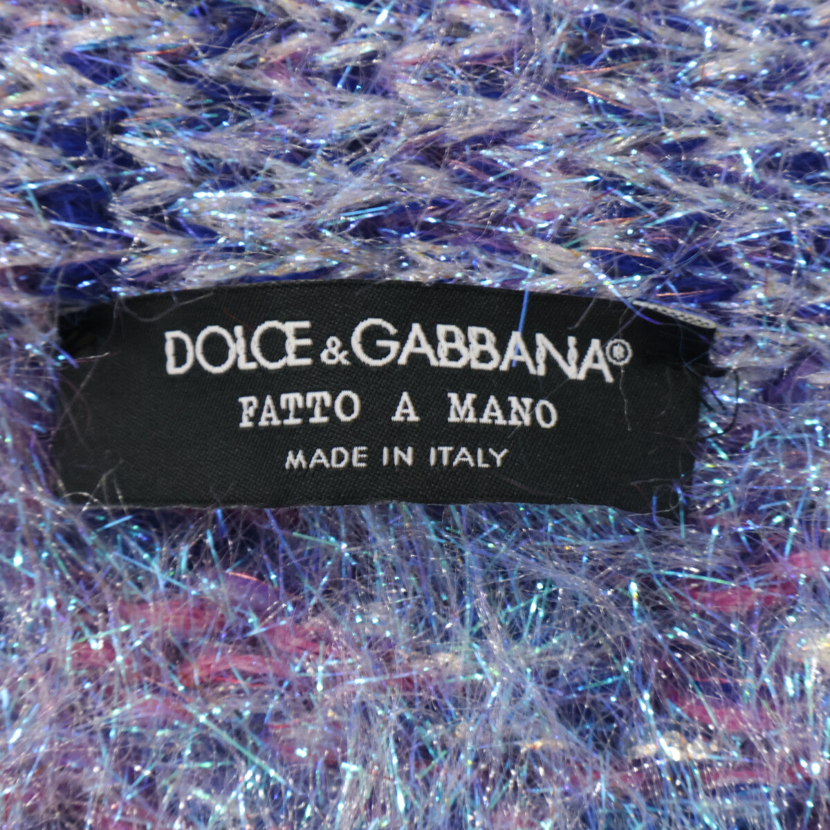 DOLCE&GABBANA ドルチェアンドガッバーナ 【美品/国内正規】FXE84T フェイクパールロゴボタン シャギー ジャケット