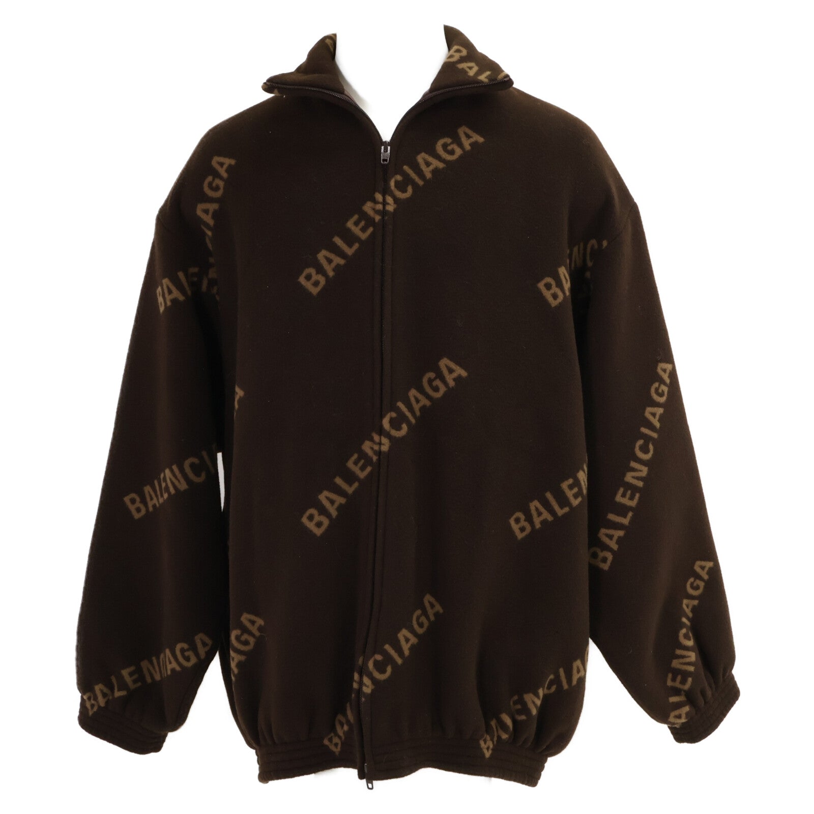 BALENCIAGA バレンシアガ 【国内正規】647460 Logo-print Zip-up Jacket ロゴプリント ジップアップ ジャケット ジャケット