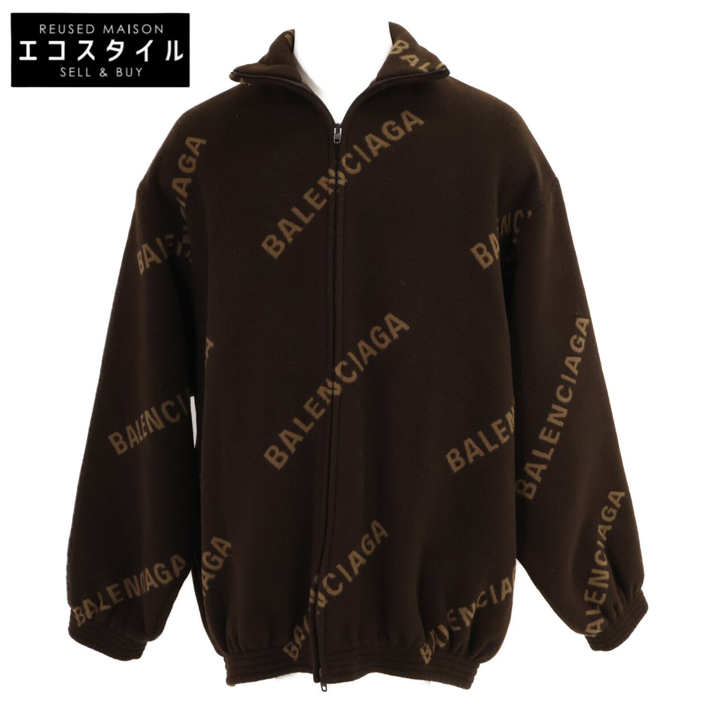 BALENCIAGA バレンシアガ 【国内正規】647460 Logo-print Zip-up Jacket ロゴプリント ジップアップ ジャケット ジャケット