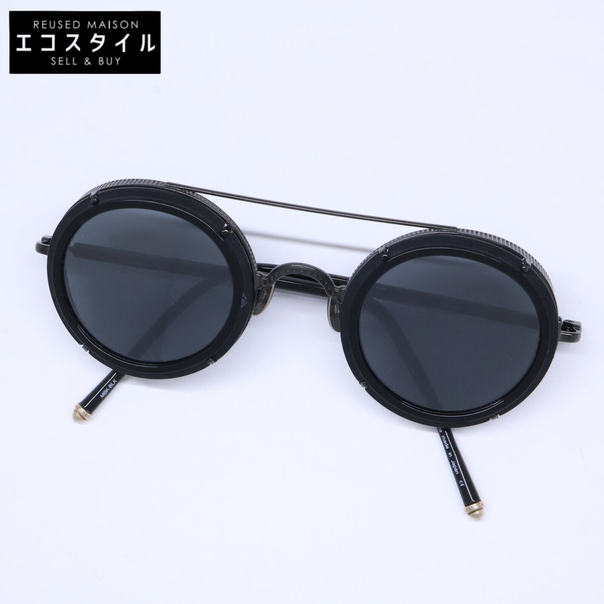 MATSUDA マツダ M3080 MBK-BLK ラウンドシェイプ サングラス