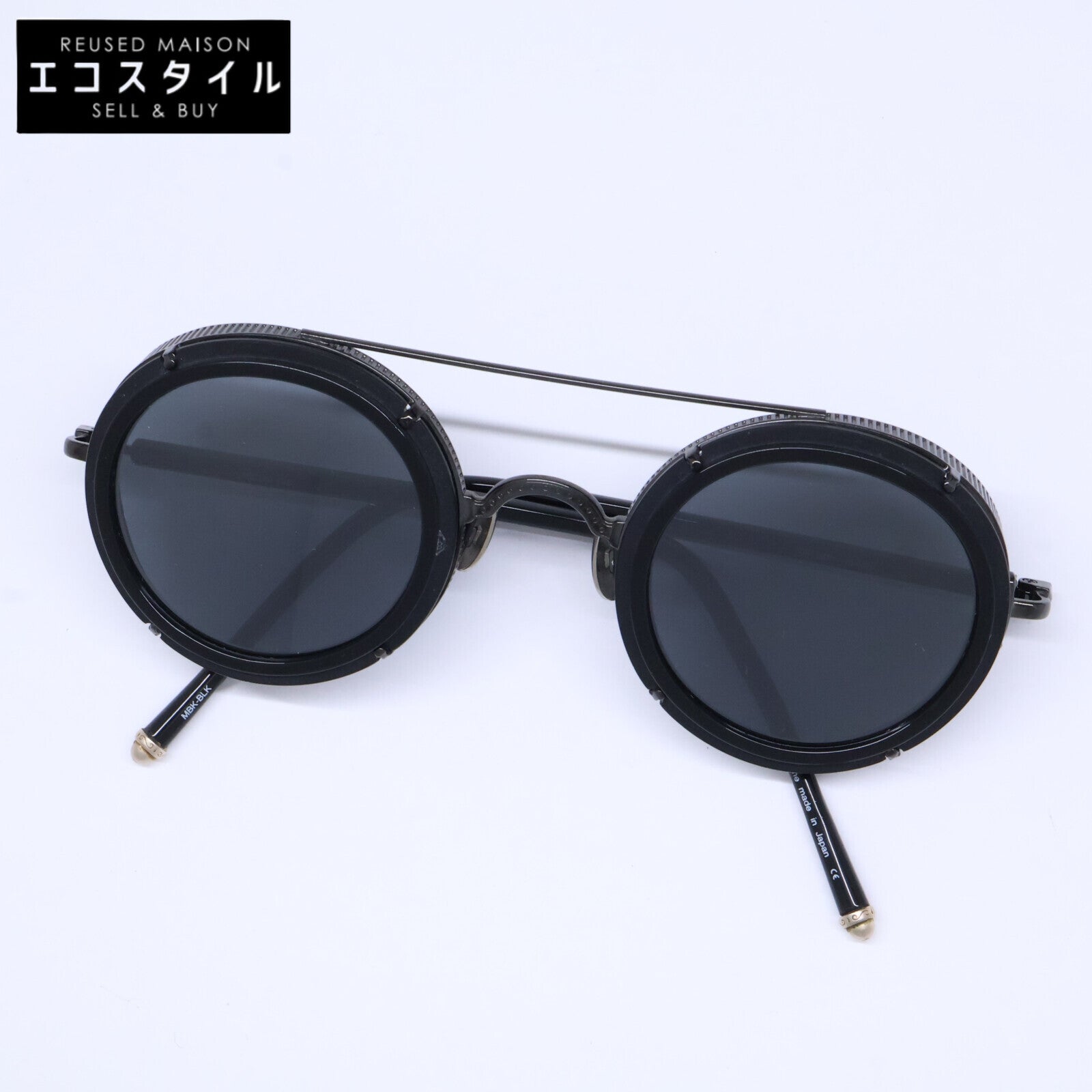 MATSUDA マツダ M3080 MBK-BLK ラウンドシェイプ サングラス