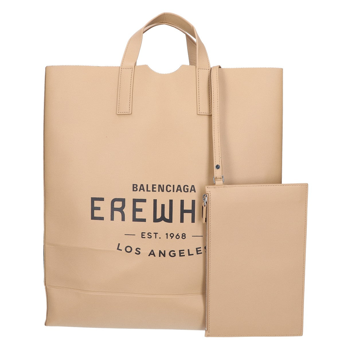 BALENCIAGA バレンシアガ 24AW 792842 EREWHON LOS ANGELESN レザー クラフトショッパー トートバッグ