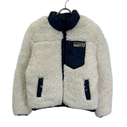 POLObyRalphLauren ポロラルフローレン ブルー×ホワイト リバーシブルボアブルゾン ジャケット