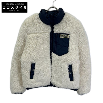 POLObyRalphLauren ポロラルフローレン ブルー×ホワイト リバーシブルボアブルゾン ジャケット