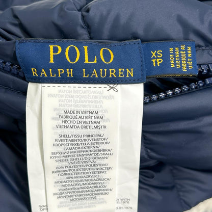 POLObyRalphLauren ポロラルフローレン ブルー×ホワイト リバーシブルボアブルゾン ジャケット