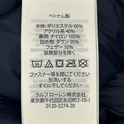 POLObyRalphLauren ポロラルフローレン ブルー×ホワイト リバーシブルボアブルゾン ジャケット