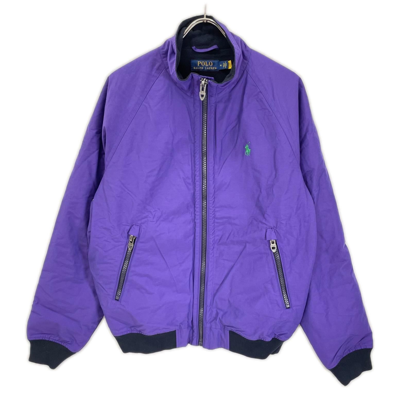 POLObyRalphLauren ポロラルフローレン パープル ジップアップナイロンブルゾン ジャケット