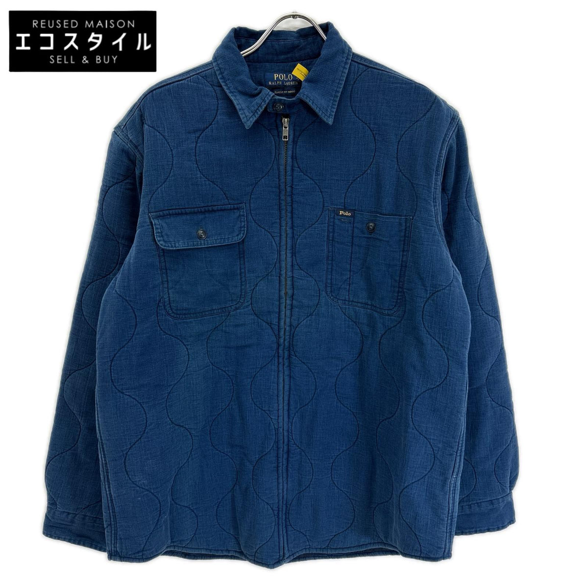 POLObyRalphLauren ポロラルフローレン インディゴ キルティング ジップロングジャケット ジャケット