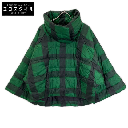 POLObyRalphLauren ポロラルフローレン グリーン×ブラック プラッド キルテッド ポンチョ 中綿プルオーバー ジャケット