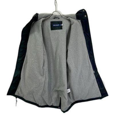 PoloSportRalphLauren ポロスポーツラルフローレン グリーン チェック柄 ナイロンモッズーコート コート